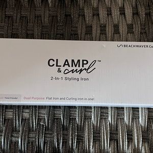 Flat iron & curling iron in one.